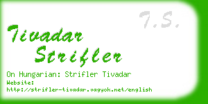tivadar strifler business card